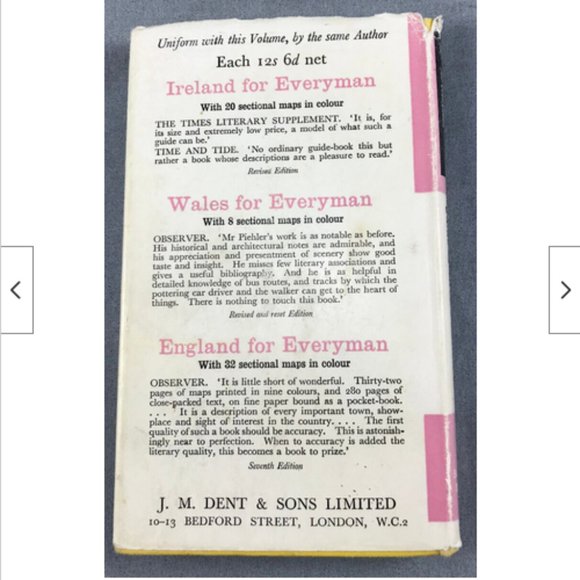 Vtg 1963 Hardcover Scotland Everyman Travel Guide 24 Maps Dent & Sons Publishing - Picture 4 of 4
